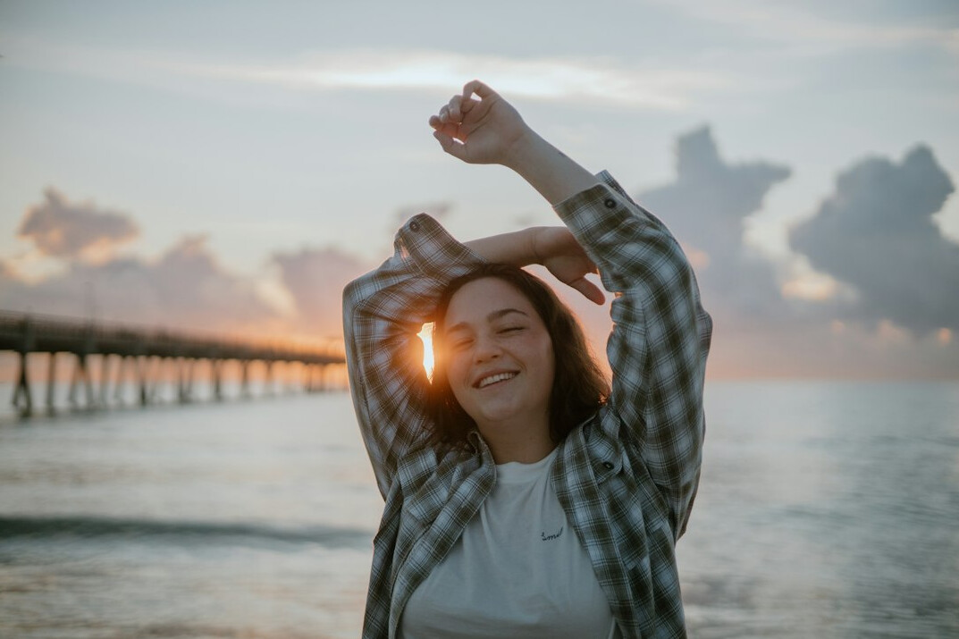 person building positive habits