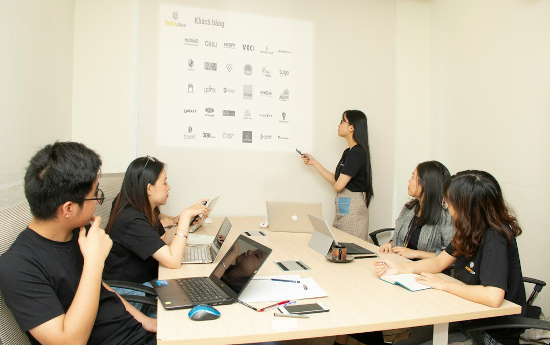 team brainstorming session