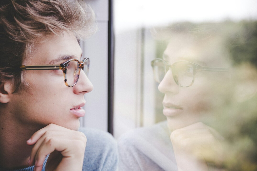 person reflecting on day